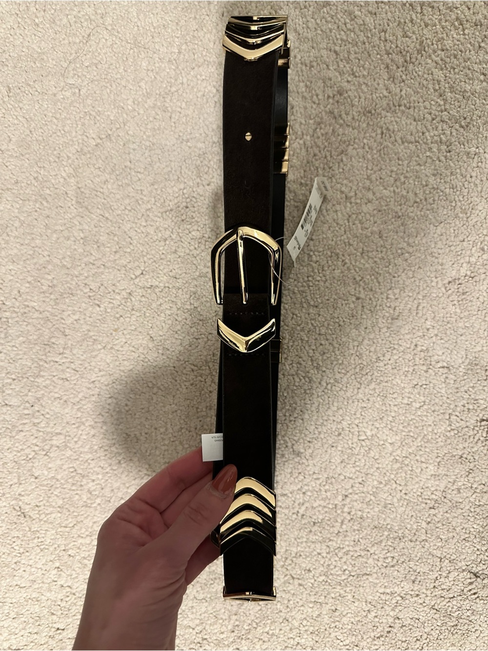 Madewell Belt with Gold Hardware - Picture 2 of 4